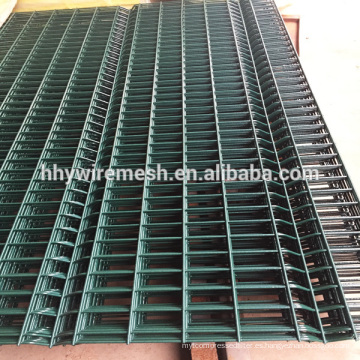 Paneles de malla de alambre de hierro soldado con revestimiento de PVC panel de curva de precio de panel de construcción verde